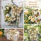 Designer’s Shop Monarch Butterfly Wired Ribbon – 2.5 Inch x 10 Yards, White Canvas Ribbon with Orange Butterfly & Floral Print, WR 63-5234